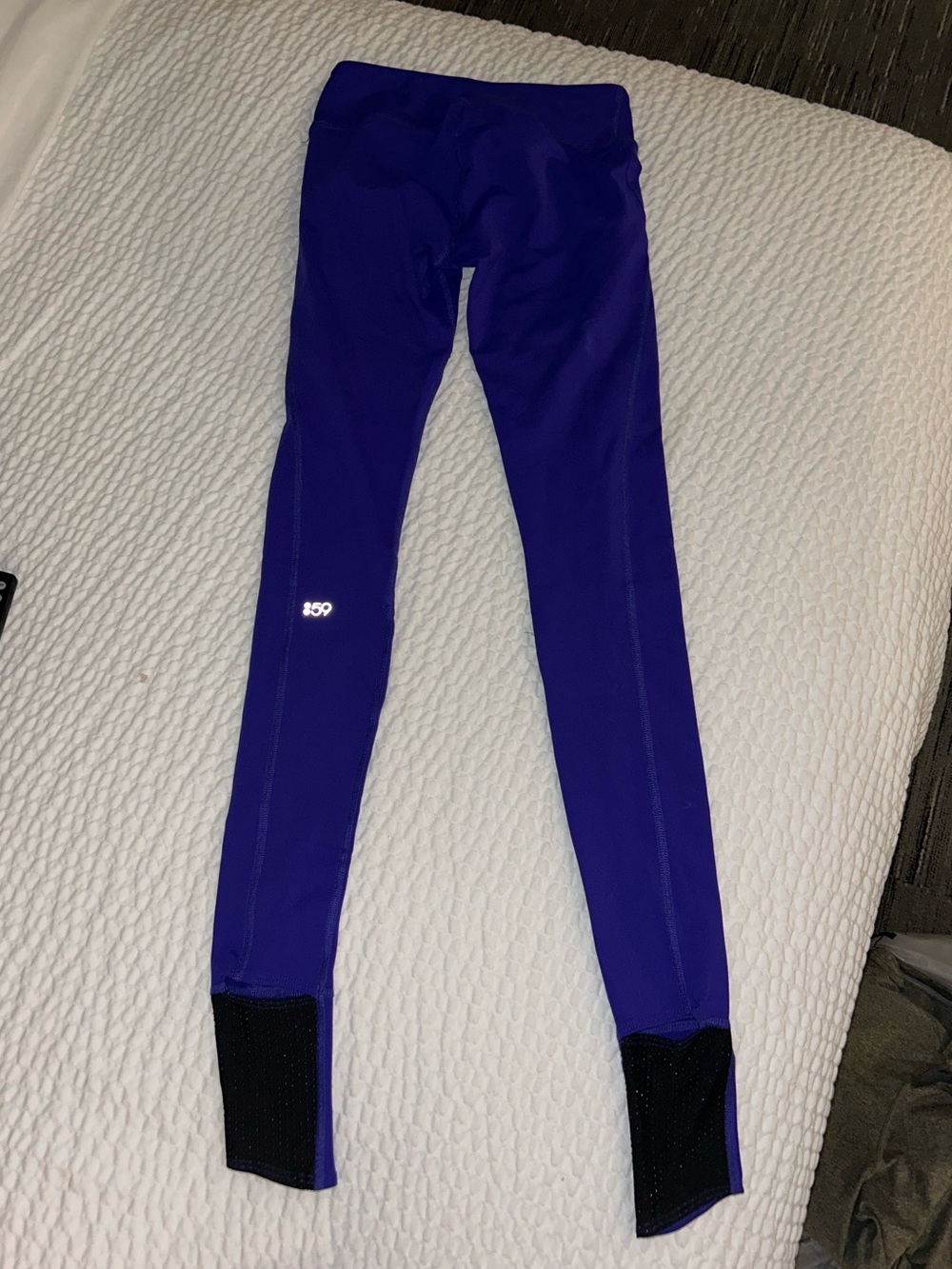Split59 full length Leggings Deep Purple Blue and Black size xs